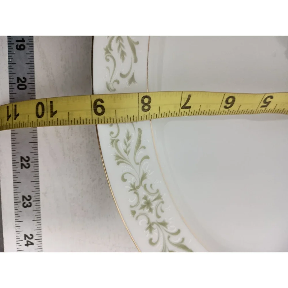 Vintage Allegro Fine China Japan White Porcelain Floral Oval Serving Platter